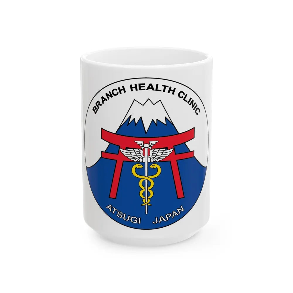 BHC Atsugi Japan (U.S. Navy) White Coffee Mug-15oz-Go Mug Yourself