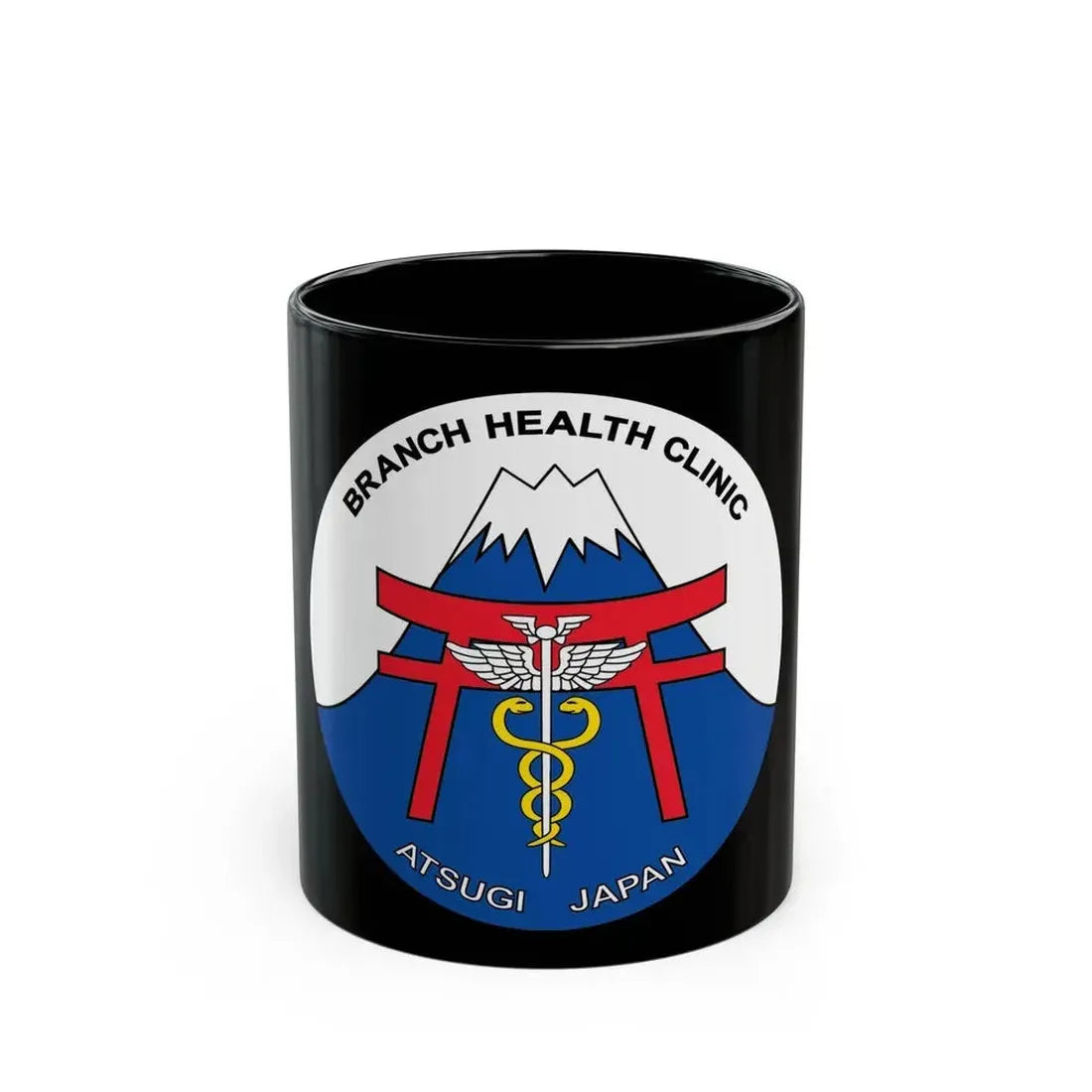 BHC Atsugi Japan (U.S. Navy) Black Coffee Mug 11oz - Go Mug Yourself