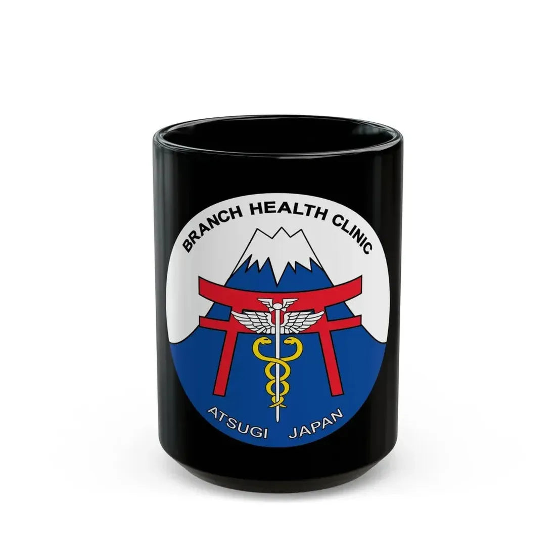 BHC Atsugi Japan (U.S. Navy) Black Coffee Mug 15oz - Go Mug Yourself