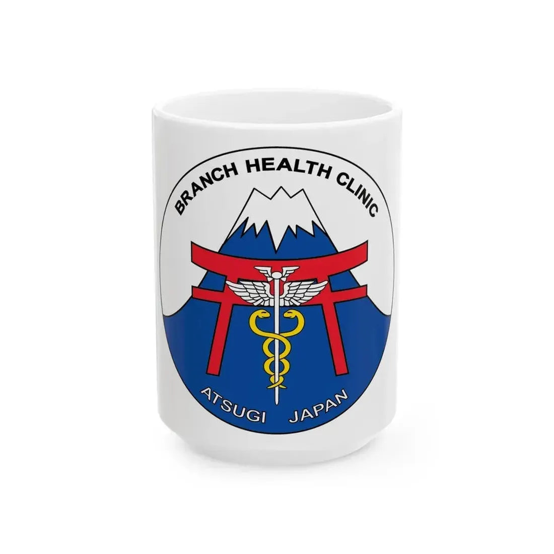 BHC Atsugi Japan (U.S. Navy) White Coffee Mug 15oz - Go Mug Yourself
