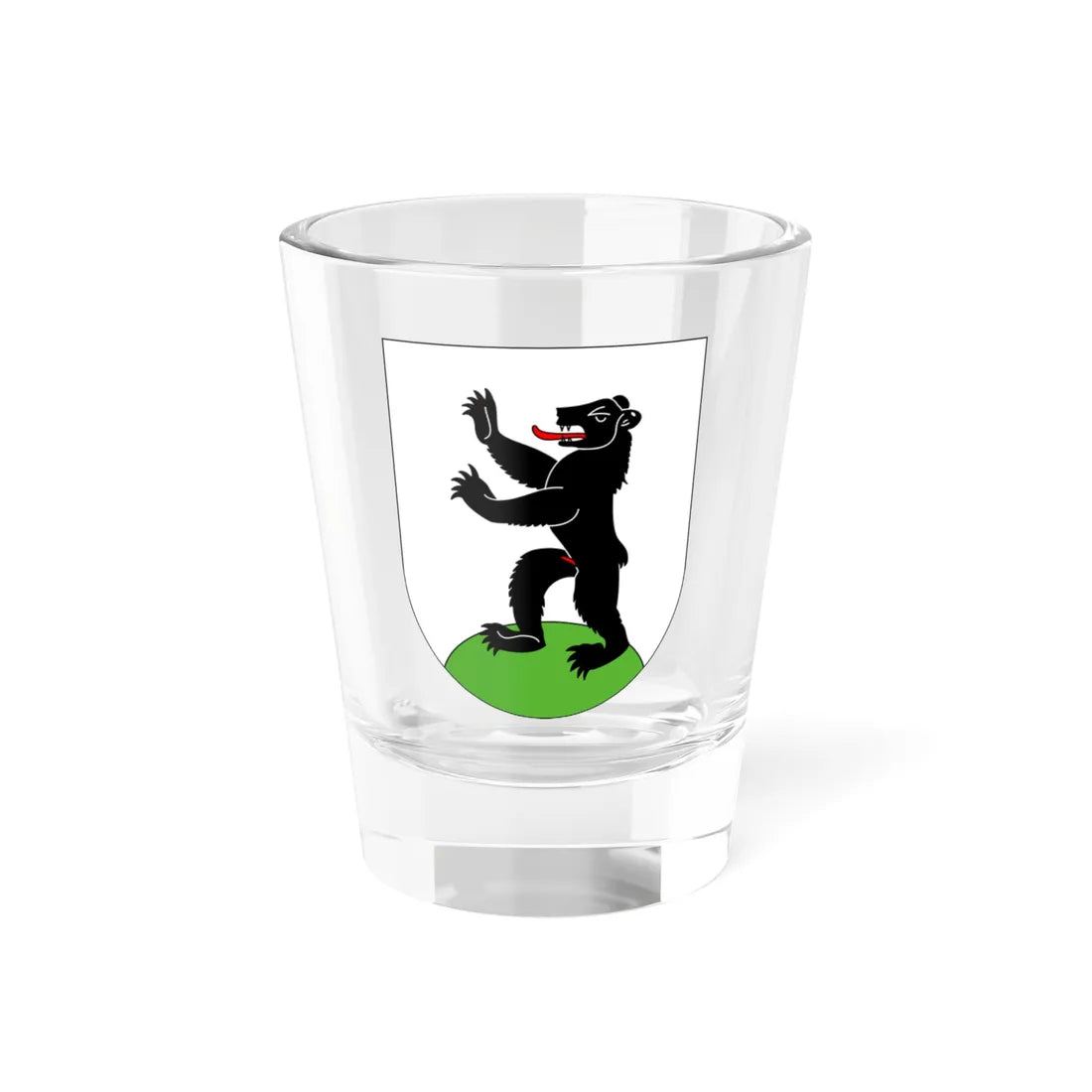 Bühler-coat of arms (Switzerland) (Coat of Arms) Shot Glass 1.5oz 1.5oz - Go Mug Yourself