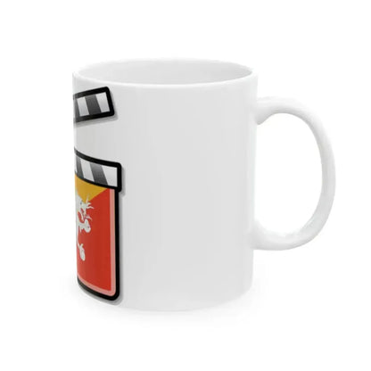 Bhutan film clapperboard (Bhutan) White Coffee Mug - Go Mug Yourself