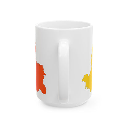 Bhutan-Flagmap (Bhutan) White Coffee Mug-Go Mug Yourself