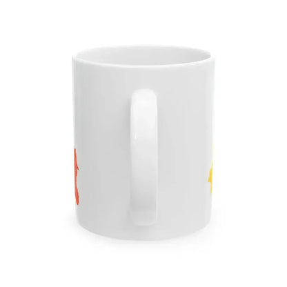 Bhutan Map Flag (Bhutan) White Coffee Mug - Go Mug Yourself