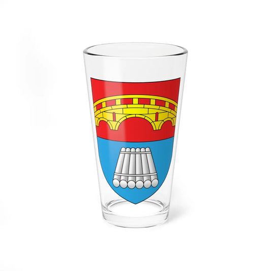 BIA Mosty COA (Belarus) (Coat of Arms) Pint Glass 16oz 16oz - Go Mug Yourself