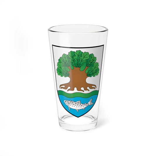 BIA Ostrowiec COA (Belarus) (Coat of Arms) Pint Glass 16oz 16oz - Go Mug Yourself