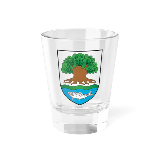 BIA Ostrowiec COA (Belarus) (Coat of Arms) Shot Glass 1.5oz 1.5oz - Go Mug Yourself