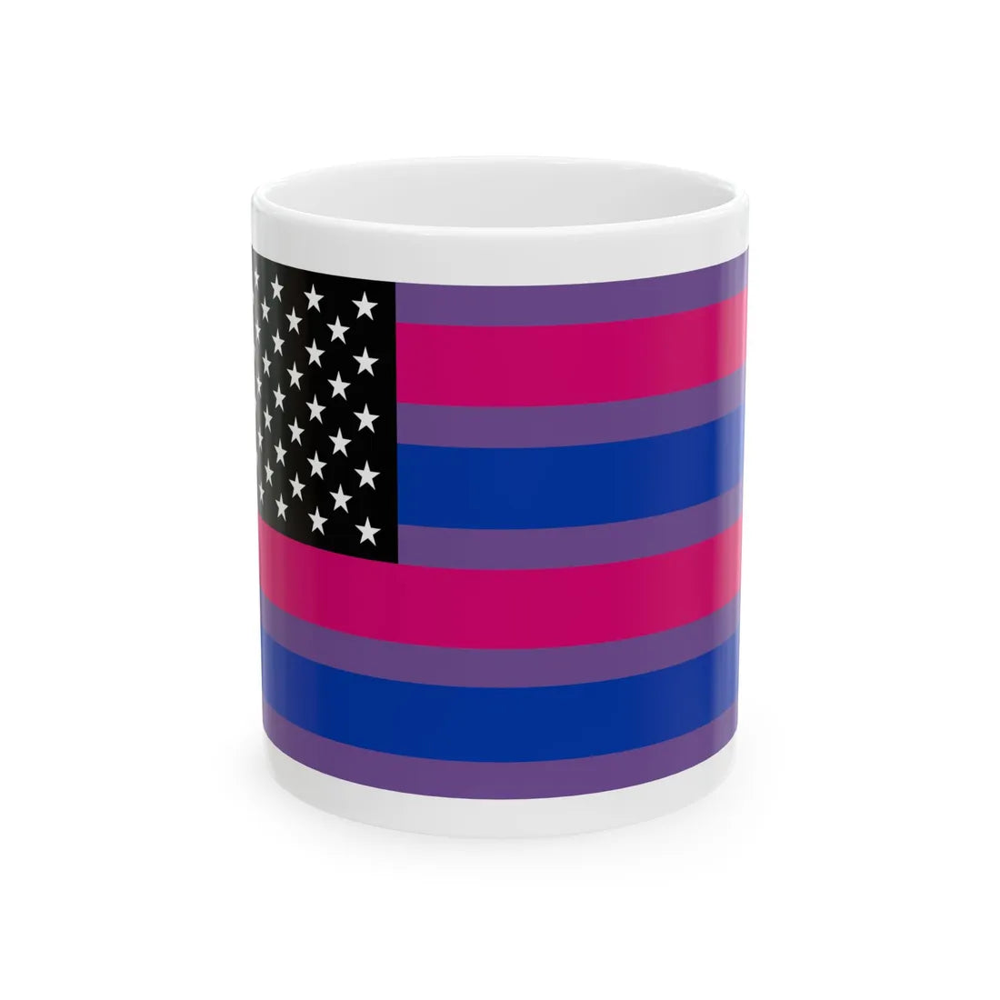 BiAmerica (United States) White Coffee Mug 11oz - Go Mug Yourself