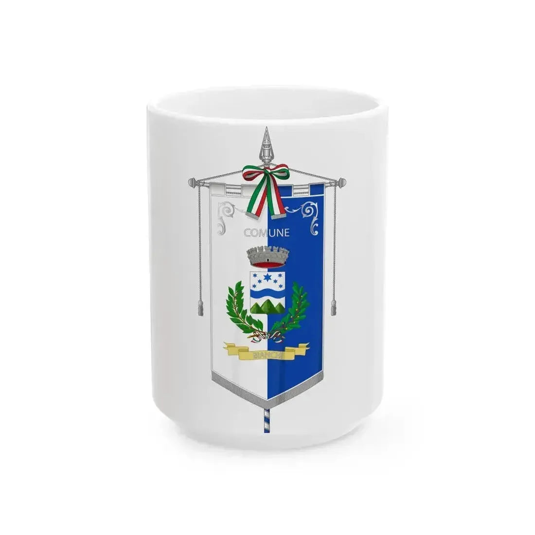 Bianchi-Gonfalone (Italy) White Coffee Mug 15oz - Go Mug Yourself