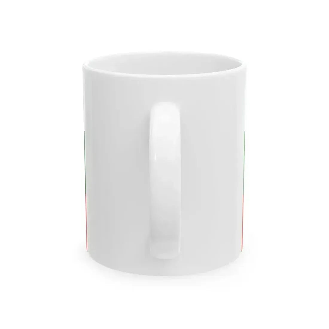 Bianco Verde e Rosso Strisce Orizzontali (Italy) White Coffee Mug - Go Mug Yourself