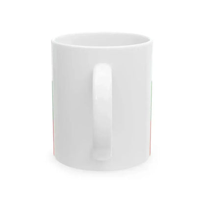 Bianco Verde e Rosso Strisce Orizzontali (Italy) White Coffee Mug - Go Mug Yourself