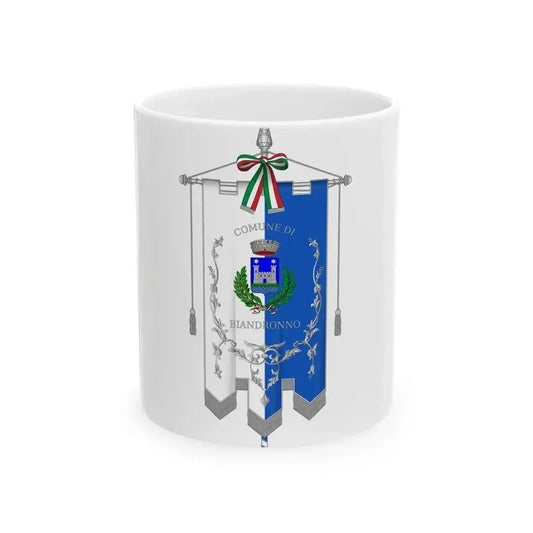Biandronno-Gonfalone (Italy) White Coffee Mug 11oz - Go Mug Yourself
