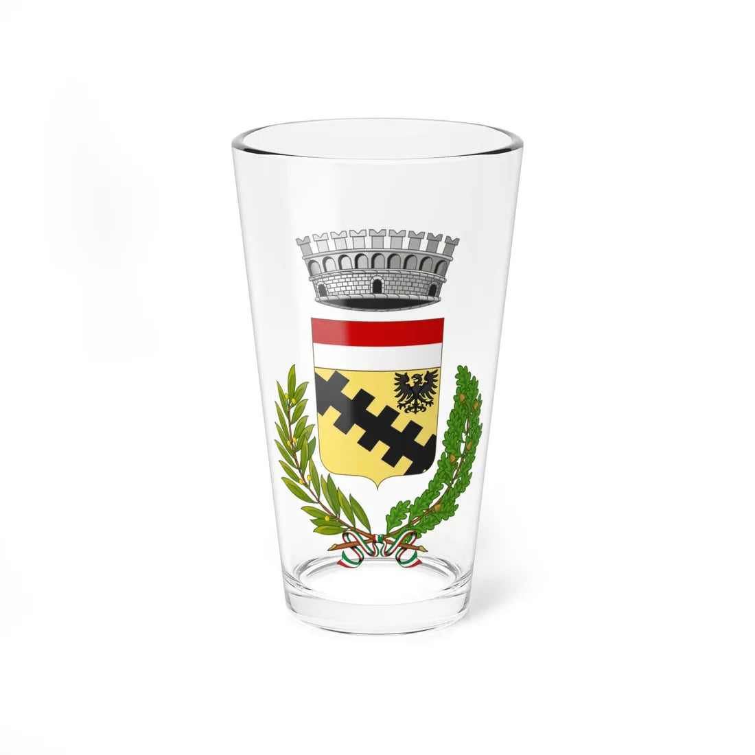 Bianzè-Stemma (Italy) (Coat of Arms) Pint Glass 16oz 16oz - Go Mug Yourself