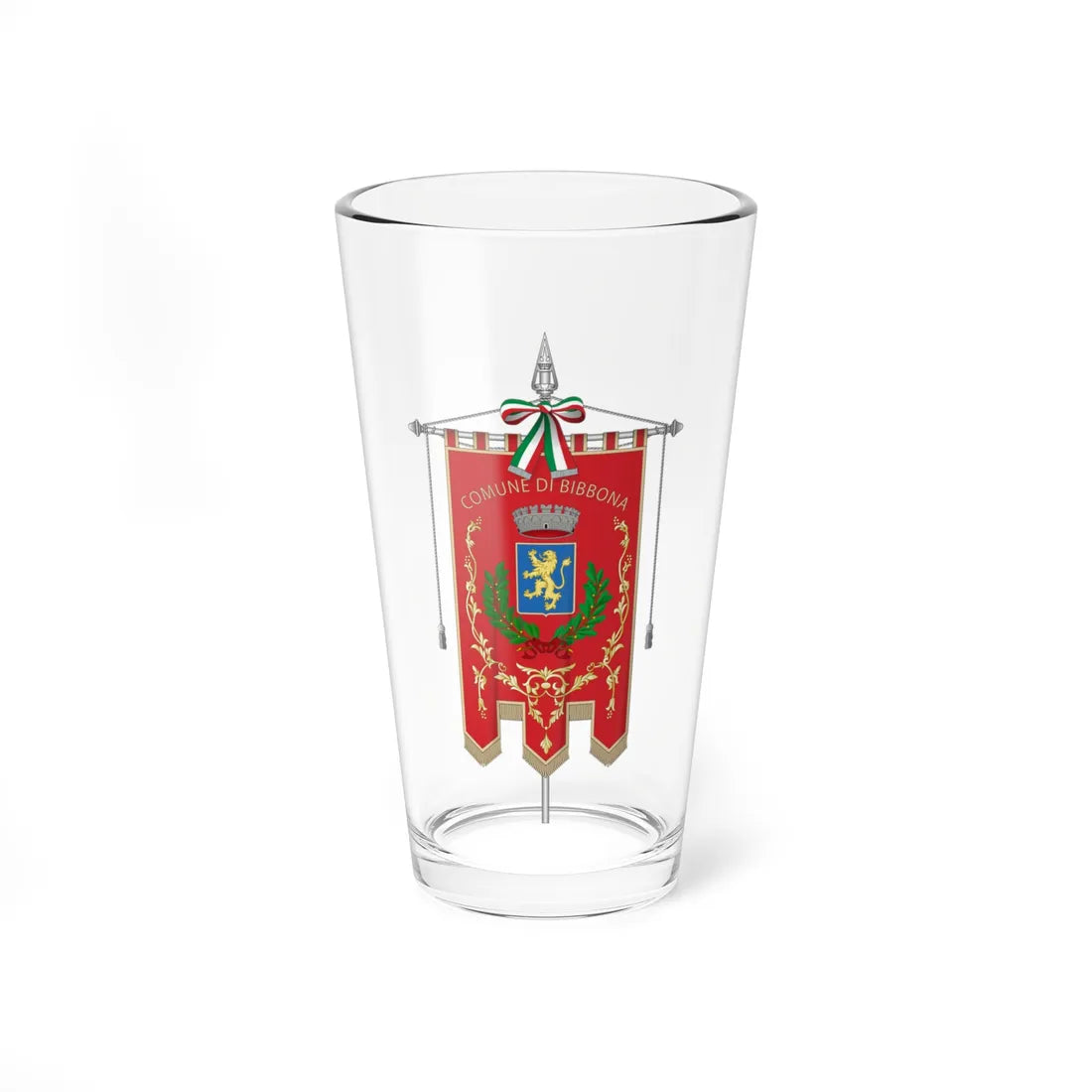 Bibbona-Gonfalone de facto (Italy) Pint Glass 16oz 16oz - Go Mug Yourself