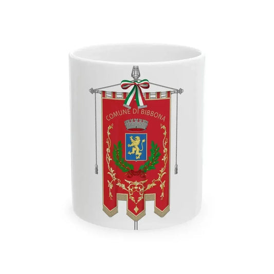 Bibbona-Gonfalone de facto (Italy) White Coffee Mug 11oz - Go Mug Yourself