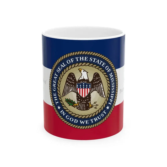 Bicentennial Banner of Mississippi original (United States) White Coffee Mug 11oz - Go Mug Yourself