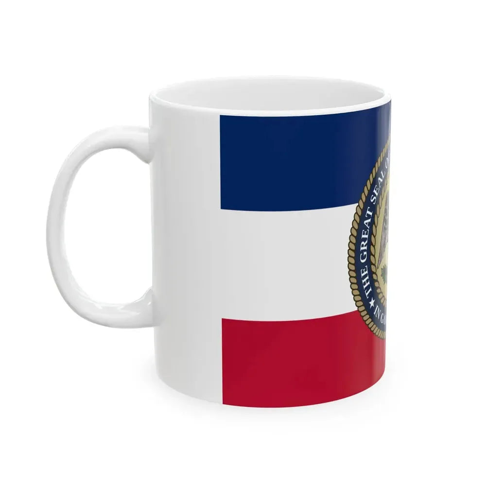 Bicentennial Banner of Mississippi (United States) White Coffee Mug - Go Mug Yourself