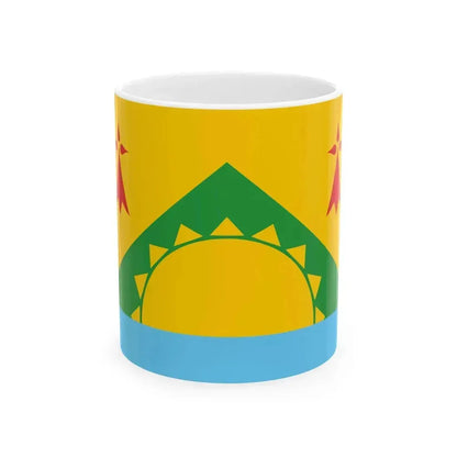 Bidar District Flag (France) White Coffee Mug 11oz - Go Mug Yourself