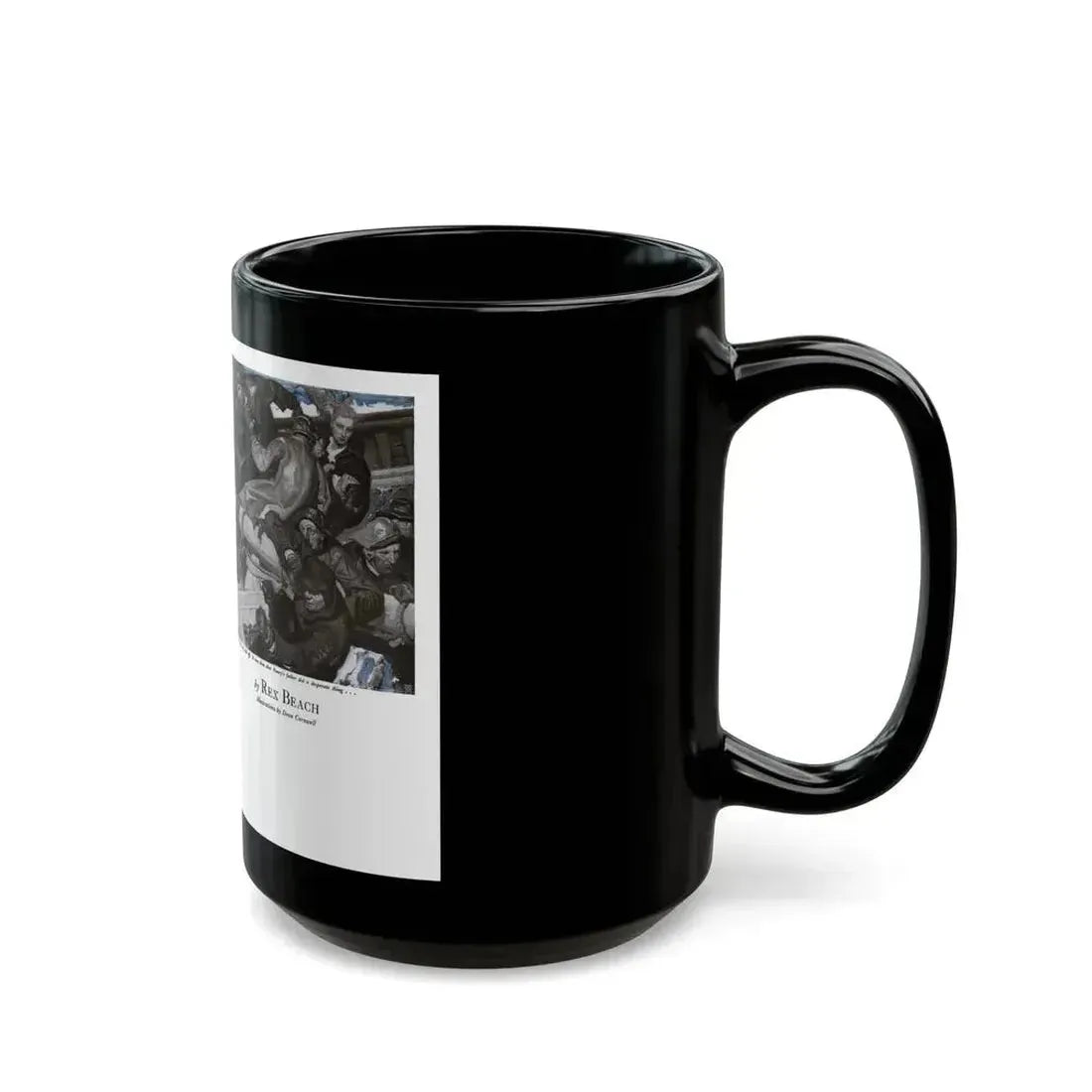 Bidou (1), Cosmopolitan, November 1934 - Black Coffee Mug - Go Mug Yourself