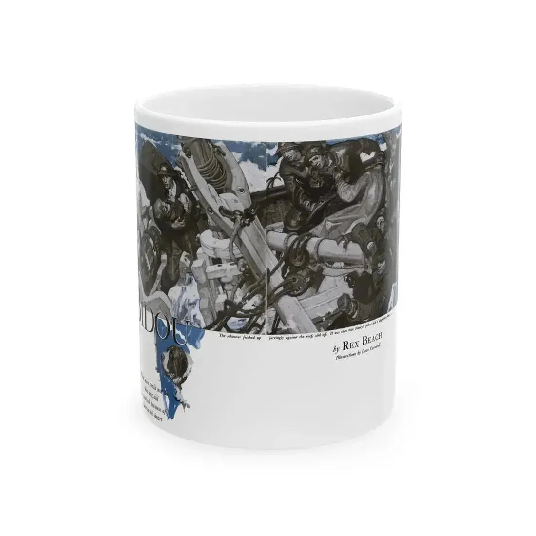 Bidou (1), Cosmopolitan, November 1934 - White Coffee Mug 11oz - Go Mug Yourself