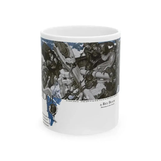 Bidou (1), Cosmopolitan, November 1934 - White Coffee Mug 11oz - Go Mug Yourself