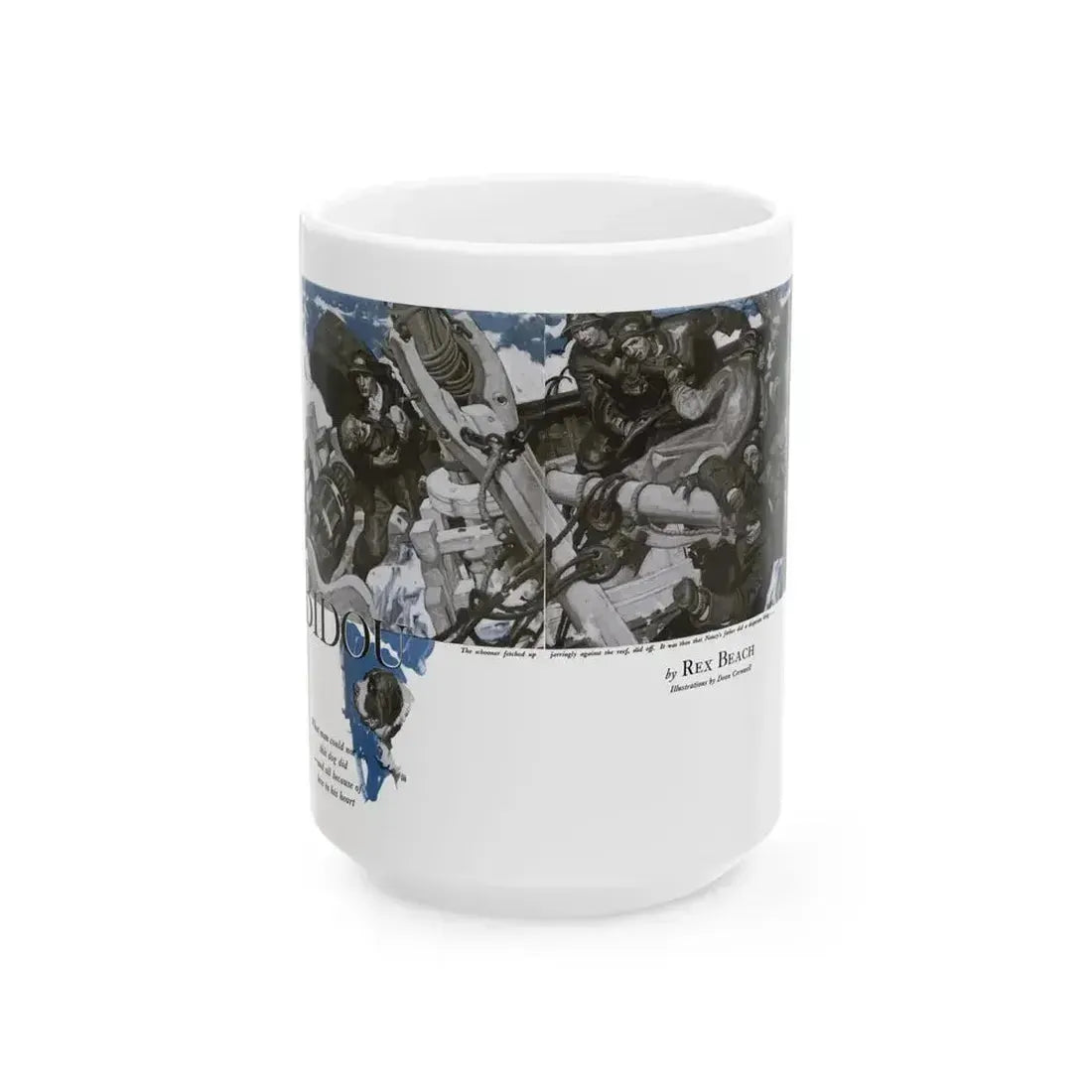 Bidou (1), Cosmopolitan, November 1934 - White Coffee Mug 15oz - Go Mug Yourself