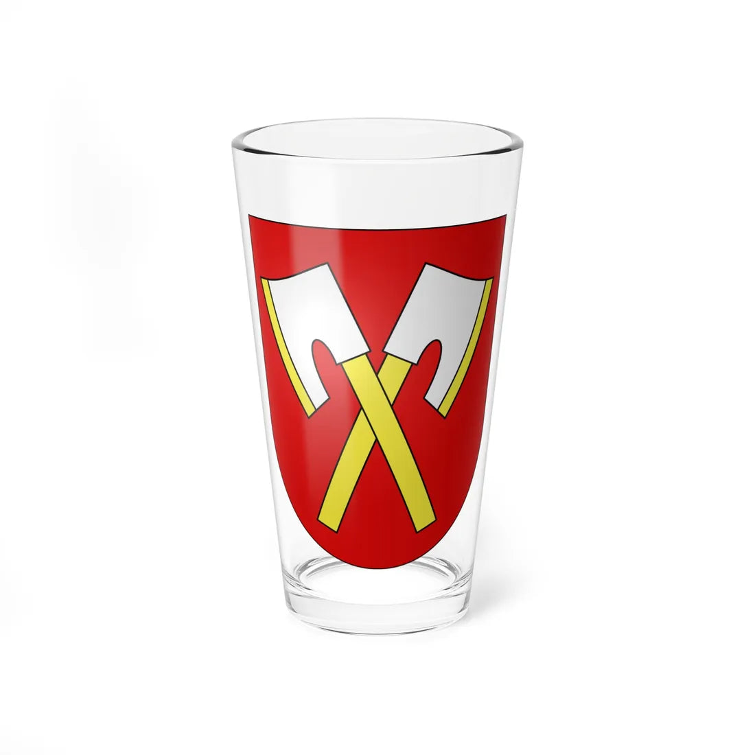 Biel district-coat of arms (Switzerland) (Coat of Arms) Pint Glass 16oz 16oz - Go Mug Yourself