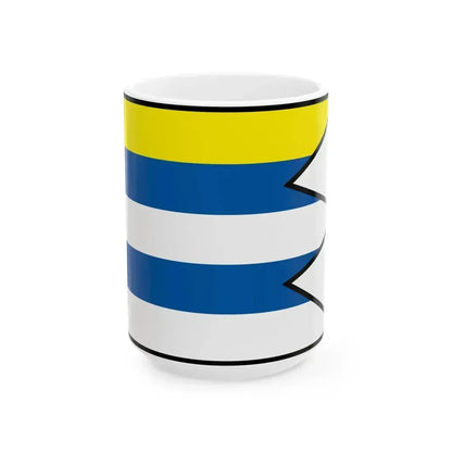 Biel Trebisov Flag (Slovakia) White Coffee Mug 15oz - Go Mug Yourself