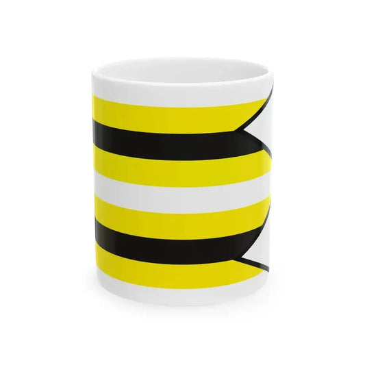 Biely Kostol Trnava Flag (Slovakia) White Coffee Mug 11oz - Go Mug Yourself