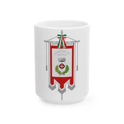 Bieno-Gonfalone (Italy) White Coffee Mug 15oz - Go Mug Yourself
