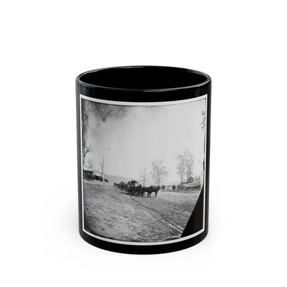 Big Black River Station, Miss. Wagons And Sheds (U.S. Civil War) Black Coffee Mug 11oz - Go Mug Yourself