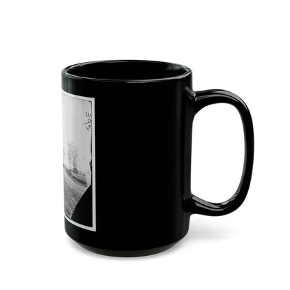 Big Black River Station, Miss. Wagons And Sheds (U.S. Civil War) Black Coffee Mug - Go Mug Yourself