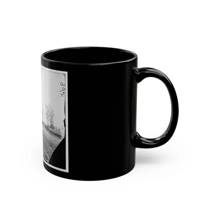 Big Black River Station, Miss. Wagons And Sheds (U.S. Civil War) Black Coffee Mug - Go Mug Yourself