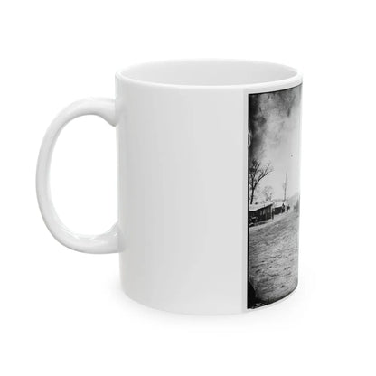 Big Black River Station, Miss. Wagons And Sheds (U.S. Civil War) White Coffee Mug-Go Mug Yourself