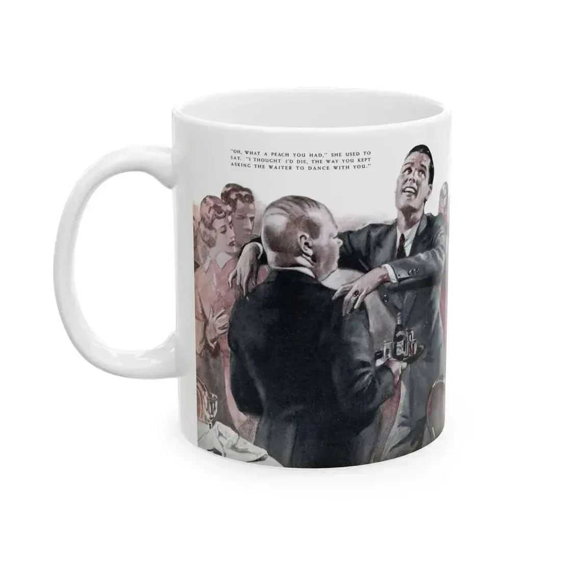 Big Blonde (1), Redbook, January 1938 - White Coffee Mug - Go Mug Yourself