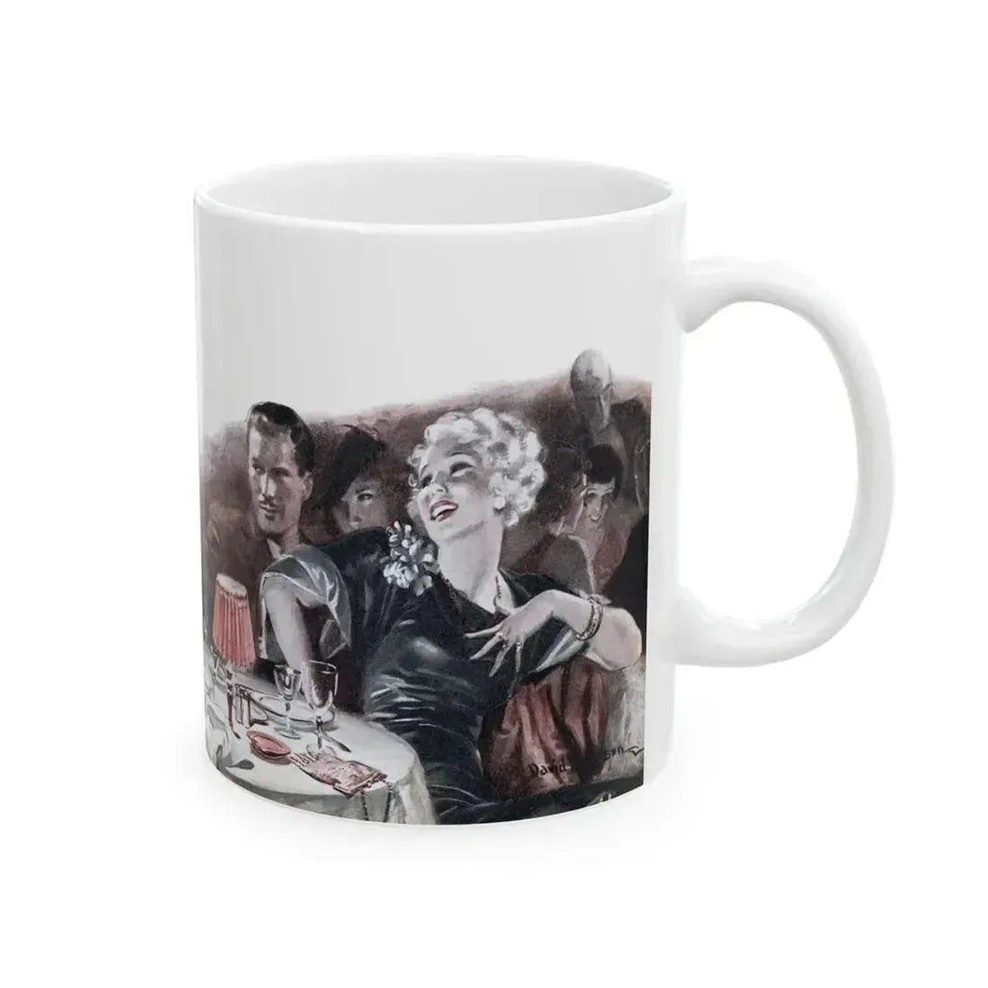 Big Blonde (1), Redbook, January 1938 - White Coffee Mug - Go Mug Yourself