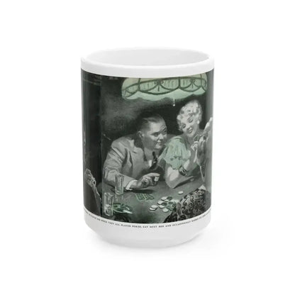 Big Blonde (2), Redbook, January 1938 - White Coffee Mug 15oz - Go Mug Yourself