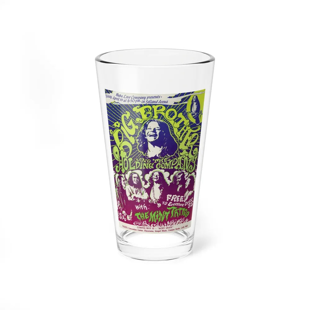 big brother and the holding company 1968 ii (Music Poster) Pint Glass 16oz-16oz-Go Mug Yourself