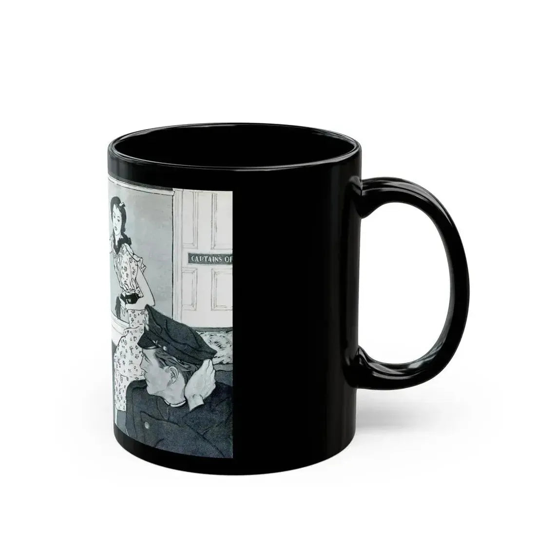 Big Brown Eyes, Liberty magazine, May 18, 1935 - Black Coffee Mug - Go Mug Yourself