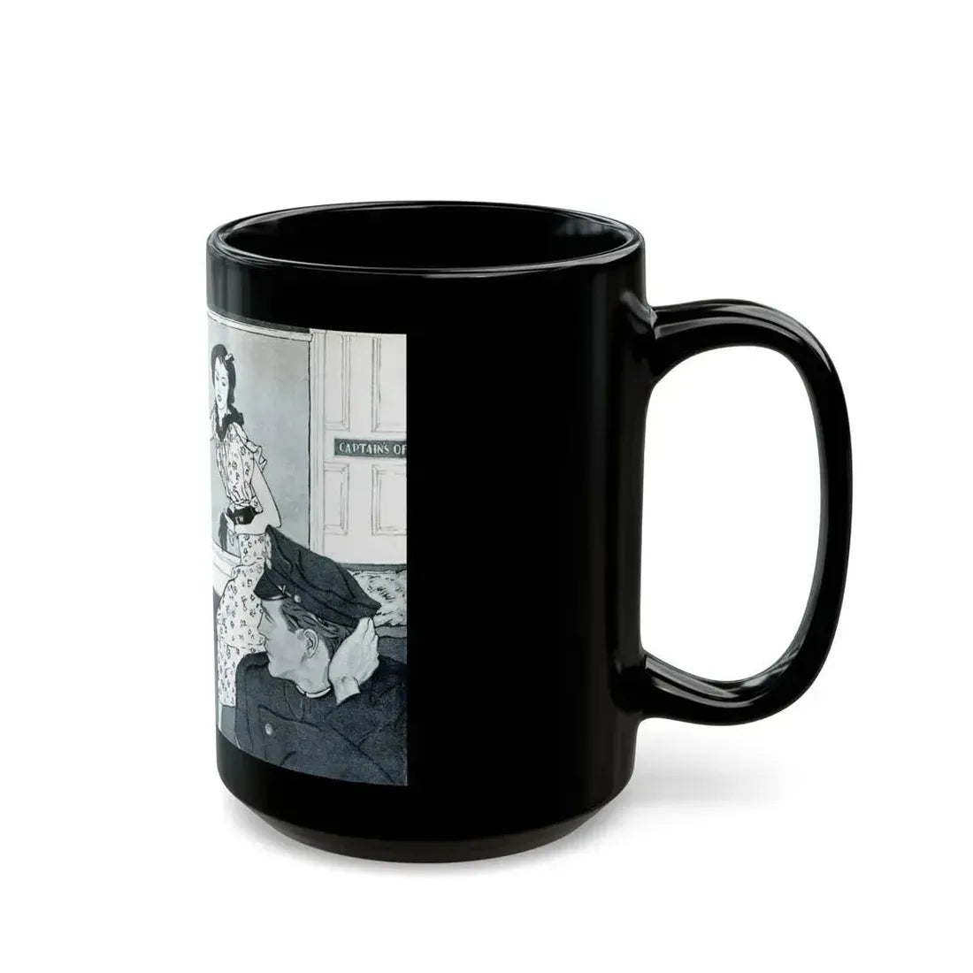 Big Brown Eyes, Liberty magazine, May 18, 1935 - Black Coffee Mug - Go Mug Yourself