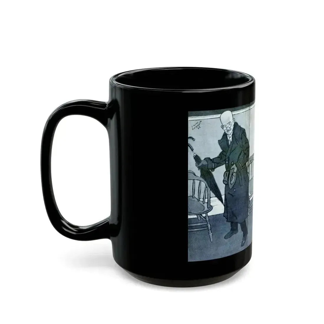 Big Brown Eyes, Liberty magazine, May 18, 1935 - Black Coffee Mug - Go Mug Yourself