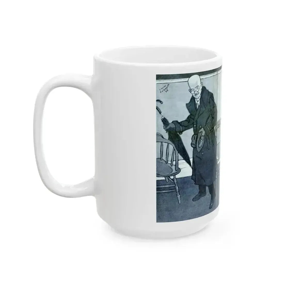 Big Brown Eyes, Liberty magazine, May 18, 1935 - White Coffee Mug - Go Mug Yourself