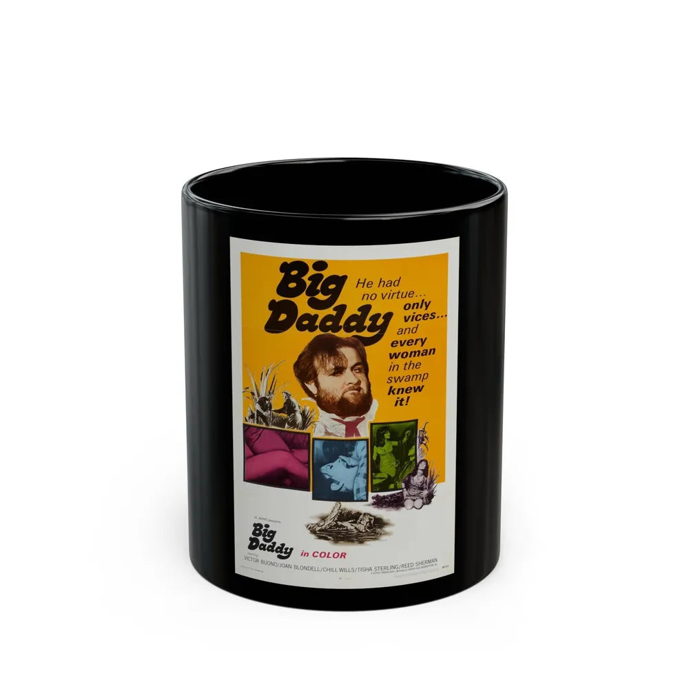 BIG DADDY 1969 Movie Poster - Black Coffee Mug-11oz-Go Mug Yourself