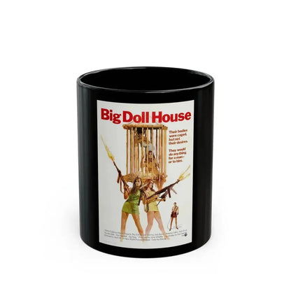 BIG DOLL HOUSE 1971 Movie Poster - Black Coffee Mug 11oz - Go Mug Yourself