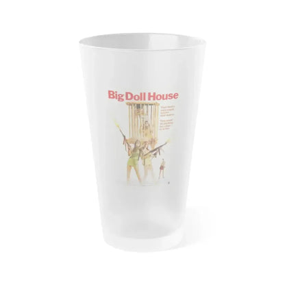 BIG DOLL HOUSE 1971 Movie Poster - Frosted Pint Glass 16oz - Go Mug Yourself