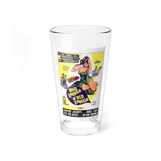 BIG ENOUGH 'N OLD ENOUGH 1968 Movie Poster - Pint Glass 16oz 16oz - Go Mug Yourself
