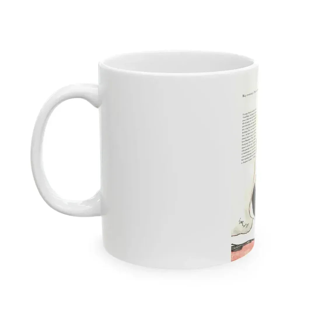 Big Evenings, Paris Contrast, Vogue, 1954 - White Coffee Mug - Go Mug Yourself