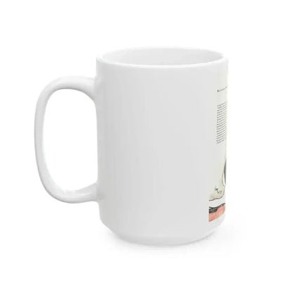 Big Evenings, Paris Contrast, Vogue, 1954 - White Coffee Mug - Go Mug Yourself