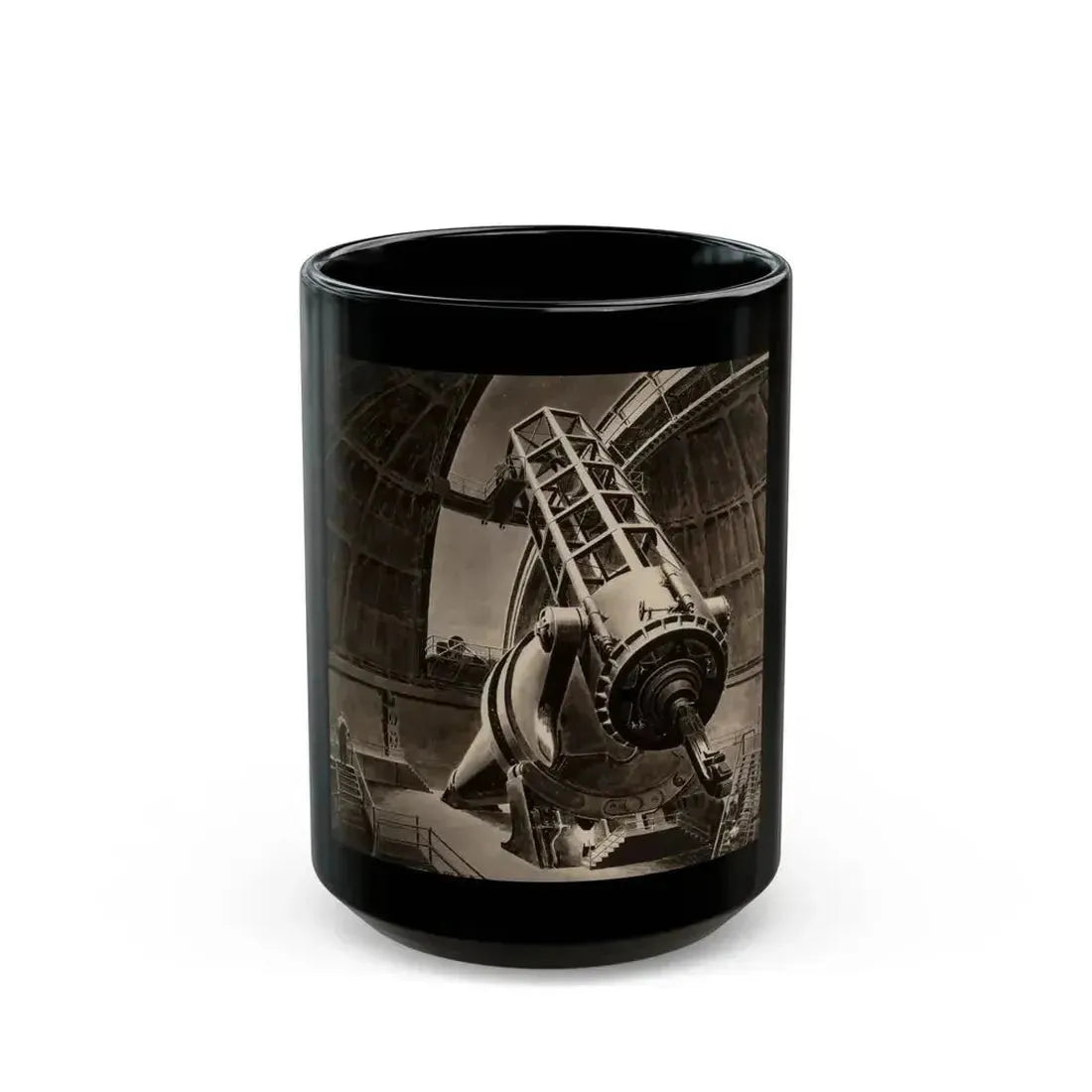Big Eye, Original American Magazine interior illustration - Black Coffee Mug 15oz - Go Mug Yourself