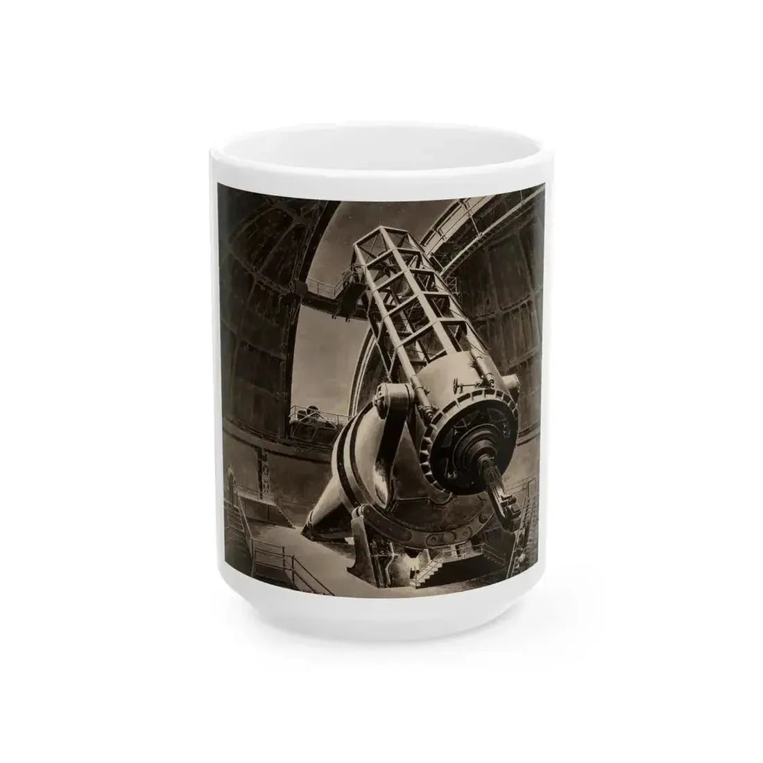 Big Eye, Original American Magazine interior illustration - White Coffee Mug 15oz - Go Mug Yourself